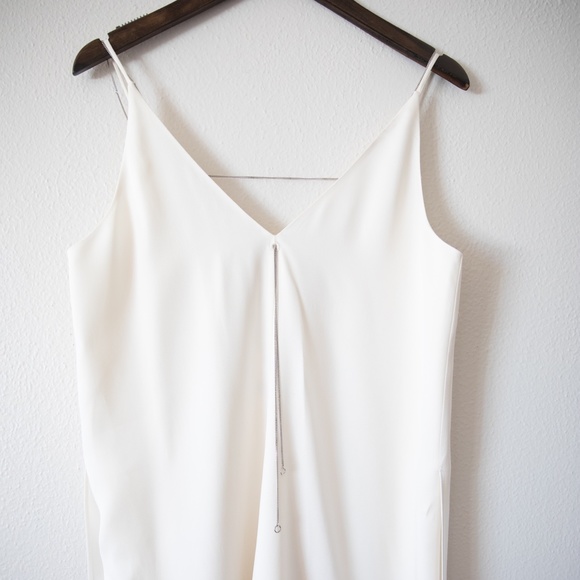 T by Alexander Wang Chain Stretch Crepe Slipdress - Picture 5 of 9